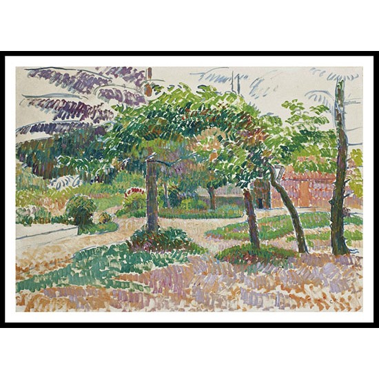 The Garden at Eragny 1893, A New Print Of a Camille Pissaro Painting