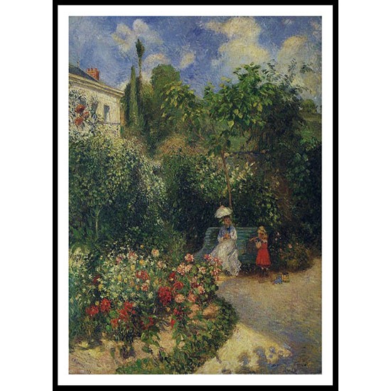 The Garden at Pontoise 1877, A New Print Of a Camille Pissaro Painting