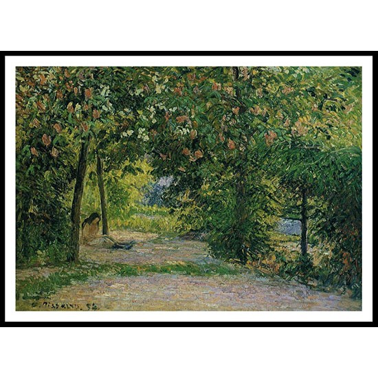 The Garden in Spring Eragny 1894, A New Print Of a Camille Pissaro Painting