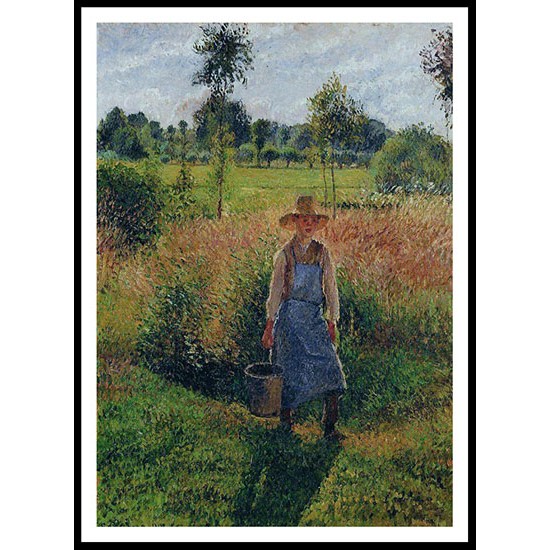 The Gardener Afternoon Sun Eragny 1899, A New Print Of a Camille Pissaro Painting