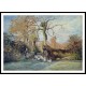 The Goose Girl at Montfoucault White Frost 1875, A New Print Of a Camille Pissaro Painting