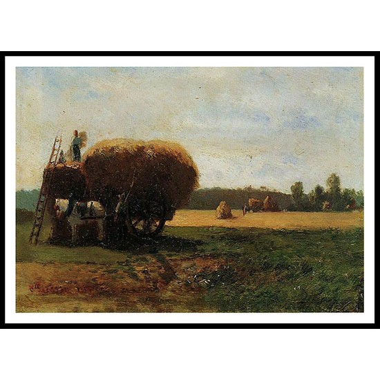 The Harvest 1857, A New Print Of a Camille Pissaro Painting