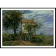 The House in the Fields Rueil 1872, A New Print Of a Camille Pissaro Painting