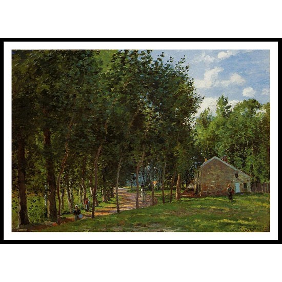 The House in the Forest 1872, A New Print Of a Camille Pissaro Painting