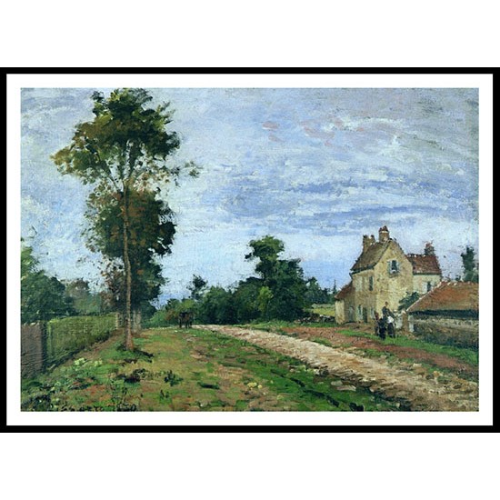 The House of Monsieur Musy Louveciennes 1870, A New Print Of a Camille Pissaro Painting