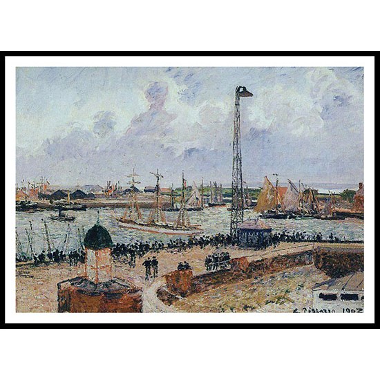 The Inner Harbor Le Havre 1903, A New Print Of a Camille Pissaro Painting