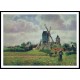 The Knocke Windmill Belgium 1894 1902, A New Print Of a Camille Pissaro Painting