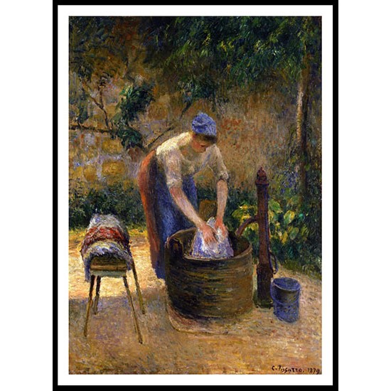 The Laundry Woman 1879, A New Print Of a Camille Pissaro Painting