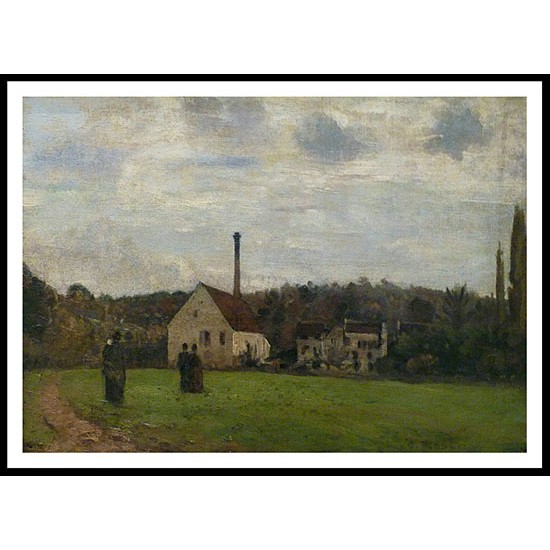 The Little Factory 1862 65, A New Print Of a Camille Pissaro Painting