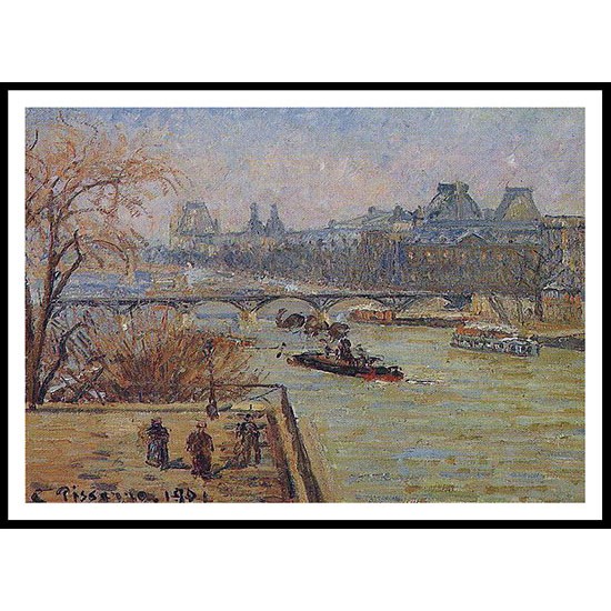 The Louvre 1901, A New Print Of a Camille Pissaro Painting