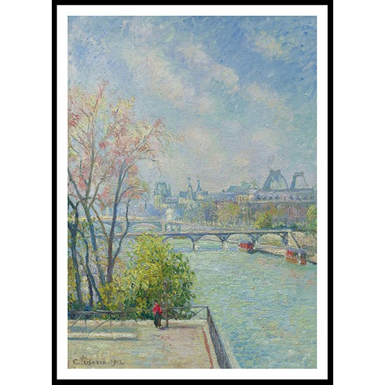 The Louvre Morning Spring 1902, A New Print Of a Camille Pissaro Painting