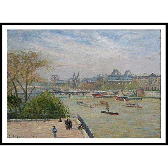 The Louvre Spring 1901, A New Print Of a Camille Pissaro Painting