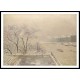 The Louvre under Snow 1902, A New Print Of a Camille Pissaro Painting