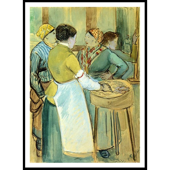 The Market at Pontoise 1880 82, A New Print Of a Camille Pissaro Painting