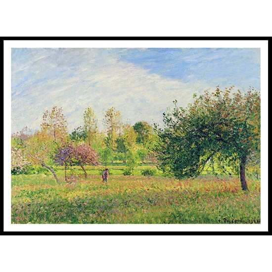 The Meadow at Eragny Summer Sun Late Afternoon 1901, A New Print Of a Camille Pissaro Painting