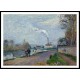 The Oise at Pontoise Grey Weather 1876, A New Print Of a Camille Pissaro Painting