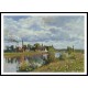 The Oise on the Outskirts of Pontoise 1873, A New Print Of a Camille Pissaro Painting