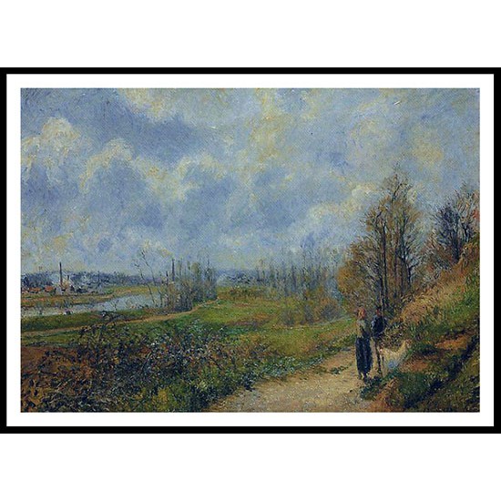 The Pathway at Le Chou Pontoise 1878, A New Print Of a Camille Pissaro Painting