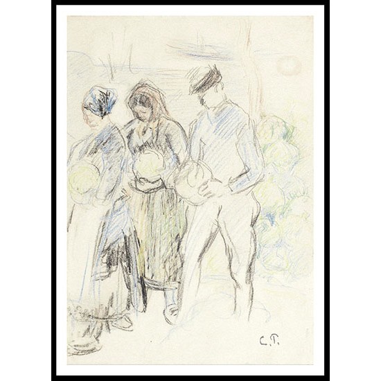 The Peasants, A New Print Of a Camille Pissaro Painting