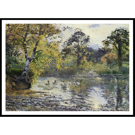 The Pond at Montfoucault 1874, A New Print Of a Camille Pissaro Painting