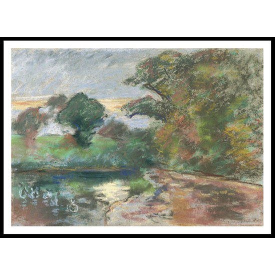 The Pond of Montfoucault 1874 75, A New Print Of a Camille Pissaro Painting