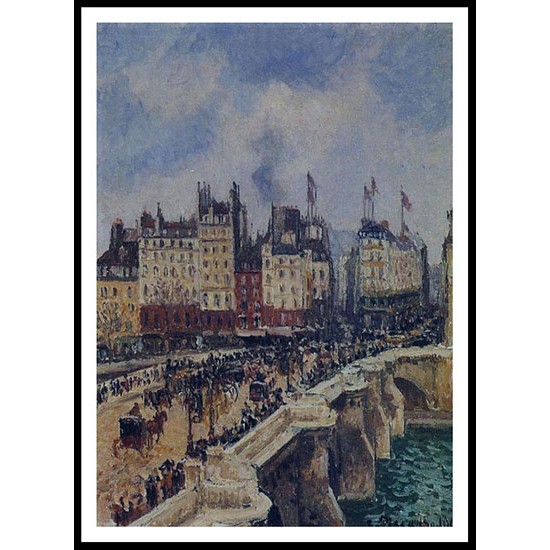 The Pont Neuf 1901, A New Print Of a Camille Pissaro Painting