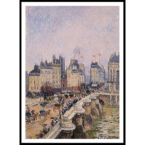 The Pont Neuf 2 1901, A New Print Of a Camille Pissaro Painting