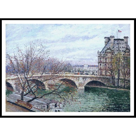 The Pont Royal and the Pavillion de Flore 1903, A New Print Of a Camille Pissaro Painting