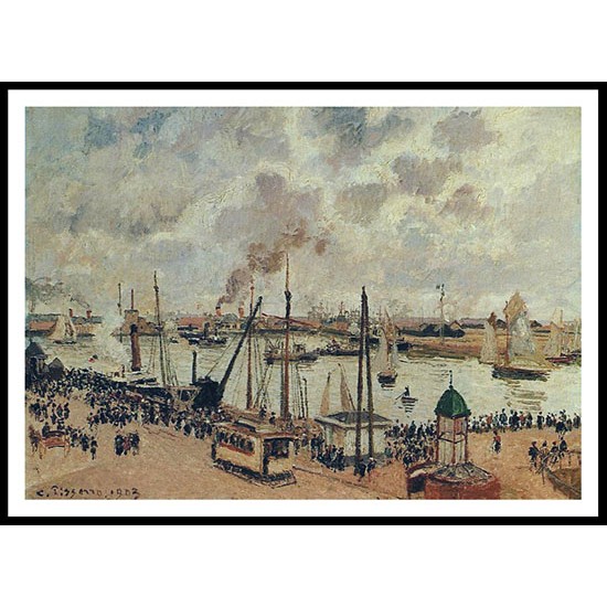 The Port of Havre 1903 02, A New Print Of a Camille Pissaro Painting