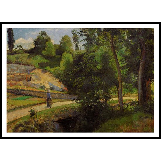 The Quarry Pontoise 1875, A New Print Of a Camille Pissaro Painting