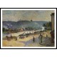 The Quays at Rouen 1883, A New Print Of a Camille Pissaro Painting