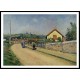 The Railroad Crossing at Les Patis 1873 74, A New Print Of a Camille Pissaro Painting