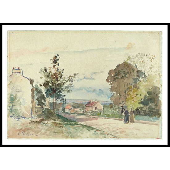 The Road from Versailles to Louveciennes 1872, A New Print Of a Camille Pissaro Painting