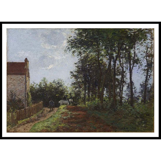 The Road near the Farm 1871, A New Print Of a Camille Pissaro Painting