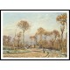 The Road to Versailles Louveciennes Morning Frost 1871, A New Print Of a Camille Pissaro Painting