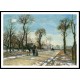 The Road to Versailles Louveciennes Winter Sun and Snow 1870, A New Print Of a Camille Pissaro Painting