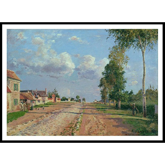 The Road to Versailles Rocquencourt 1871, A New Print Of a Camille Pissaro Painting