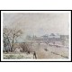 The Seine Viewed from the Pont Neuf Winter 1902, A New Print Of a Camille Pissaro Painting