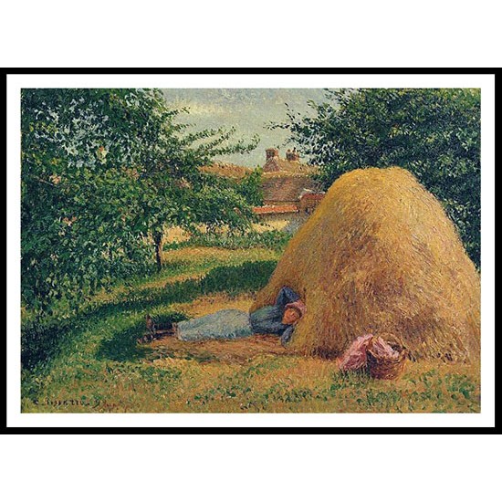 The Siesta 1899, A New Print Of a Camille Pissaro Painting