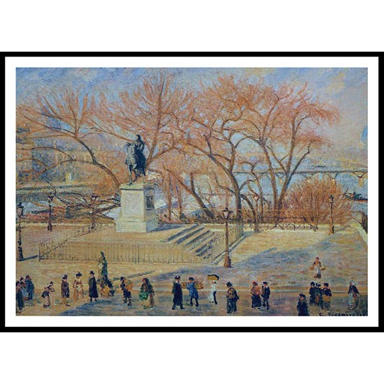 The Square of Vert Galant Sunny Morning 1902, A New Print Of a Camille Pissaro Painting