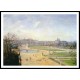 The Tuileries Bassin Afternoon Sun 1900, A New Print Of a Camille Pissaro Painting