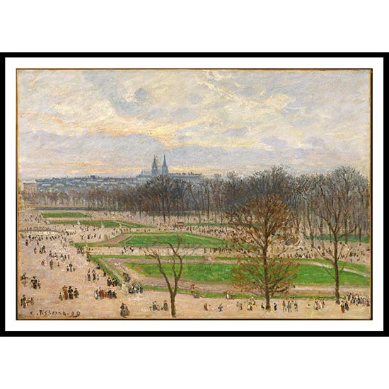 The Tuileries Gardens on a Winter Afternoon 1899, A New Print Of a Camille Pissaro Painting