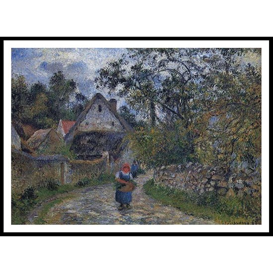 The Village Path 1880, A New Print Of a Camille Pissaro Painting