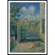 The Yard of Rondest House Pontoise 1880, A New Print Of a Camille Pissaro Painting