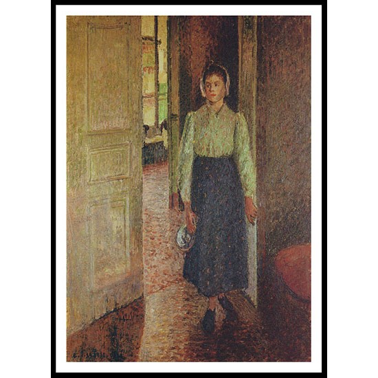 The Young Maid 1896, A New Print Of a Camille Pissaro Painting