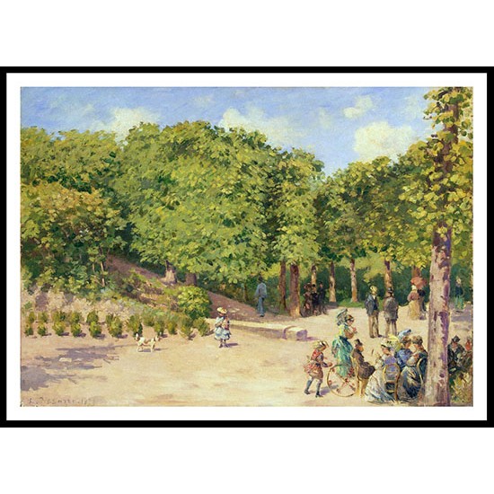 Town Garden in Pontoise 1873, A New Print Of a Camille Pissaro Painting