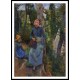 Two Young Peasants Chatting under the Trees 1881, A New Print Of a Camille Pissaro Painting