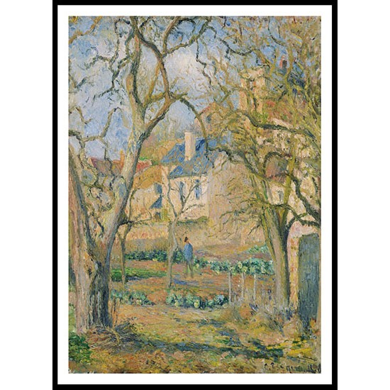 Vegetable Garden 1878, A New Print Of a Camille Pissaro Painting