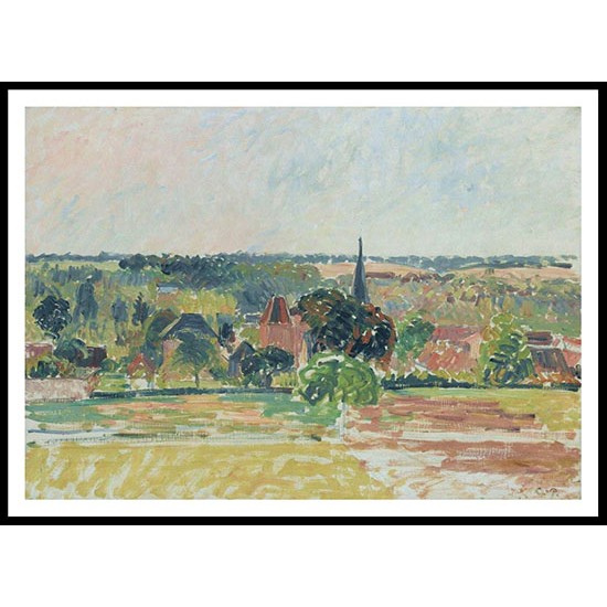 Vew of Eragny, A New Print Of a Camille Pissaro Painting