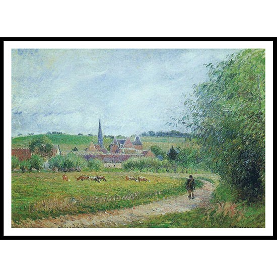 View of Eragny 1884, A New Print Of a Camille Pissaro Painting